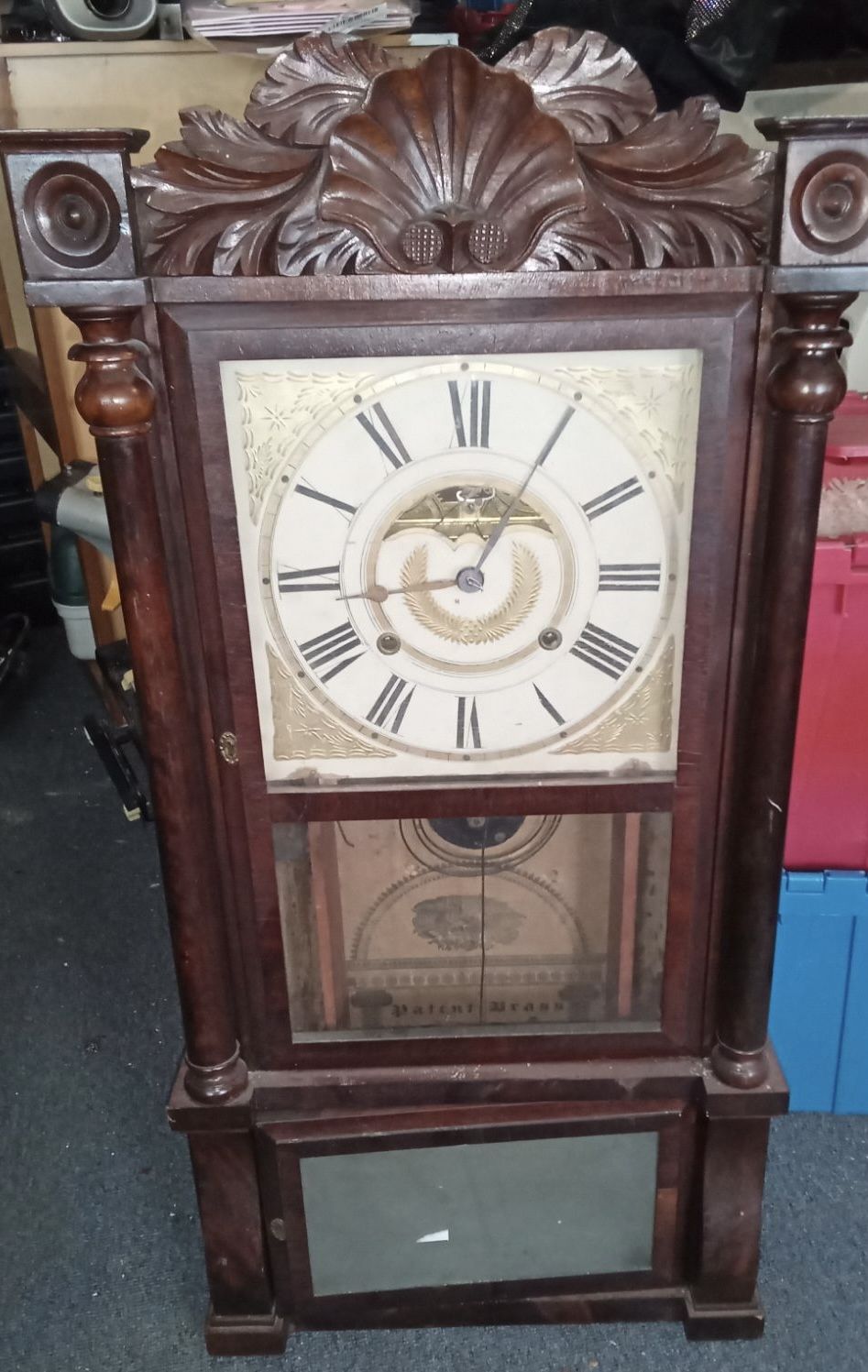 BIRGE, MALLORY & CO. BRISTOL CT 8 DAY CLOCK