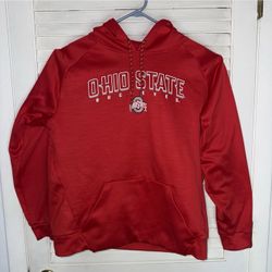 Nike Ohio State Buckeyes Men's Hoodie Red, Dri-Fit, Lightweight, Pullover