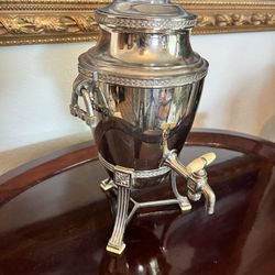 Antique Silver Plated Coffee Percolator E9189