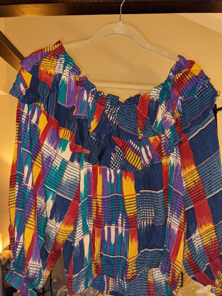 Halter Multi Color Top