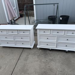 Two White Dresser