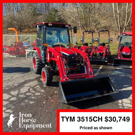New TYM T3515HC Tractor With FACTORY HEATED/A.C CAB and FRONT LOADER