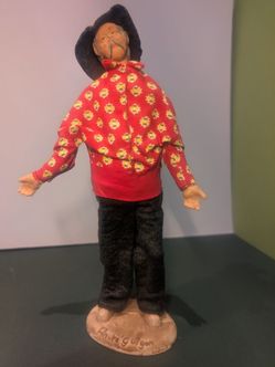 Vintage André Guigon French Santon de Provence Terracotta Figurine - 10.5"
