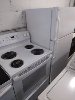 Fridge And Electric Coil Stove