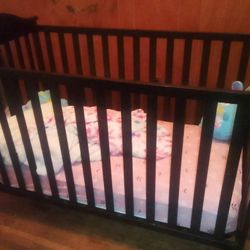 Brown Baby Crib