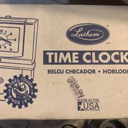 LATHEM  TIME CLOCK HORLOGE (