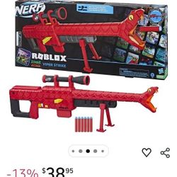 NERF Roblox Zombie Attack: Viper Strike Sniper-Inspired Blaster with Scope