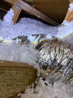 Loose fill material for attic