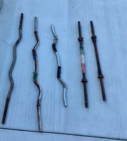 (5) Weightlifting/ exercise bars $30 OBO