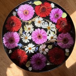 Real Dried Flower Side table 