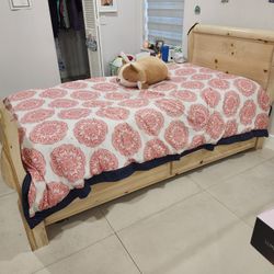  Solid Wood Stanley Twin Girls Sleigh Bed