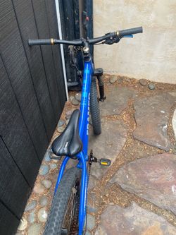 Framed 24in mountain bike with wide tires