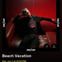 Beach Vacation and Foliage Concert Tickets