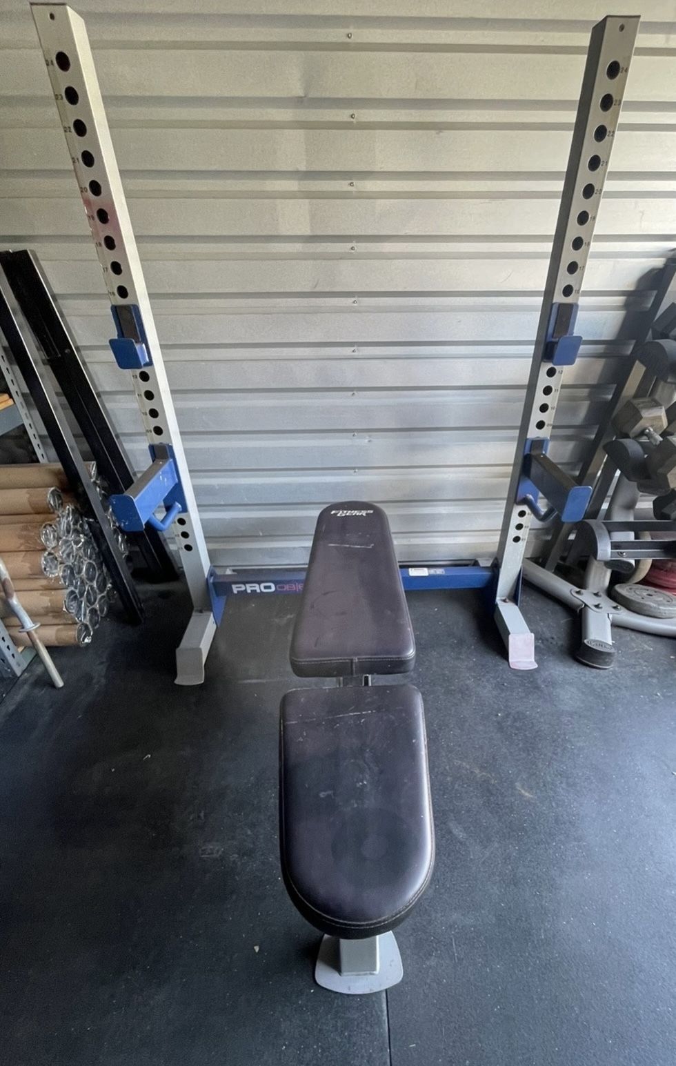 FITNESS GEAR PRO 600 Squat Rack Olympic Weight Bench…. Home Gym Fitness…. $100 Price is Firm!!!