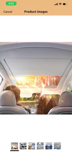  2020-2024 Tesla Model Y Retractable Sunshade Roof, Upgraded 3.0 Full Coverage Windshield Glass Roof Sun Shade, UV Protection & Heat Resistan