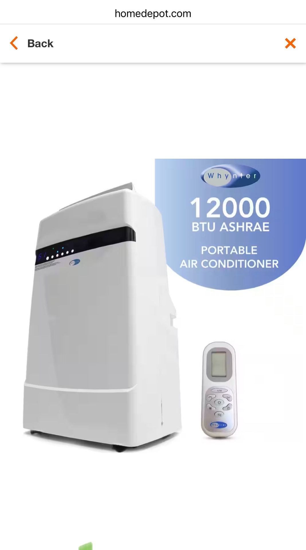 Whynter Portable Air conditioner