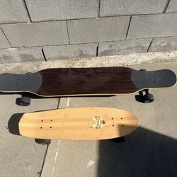 Longboard and Skateboard