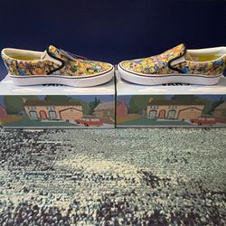 Vans SPECIAL EDITION The Simpsons ENTIRE CAST Slip-On Shoes with Box