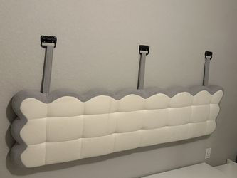 Upholstered King Size Floating Headboard