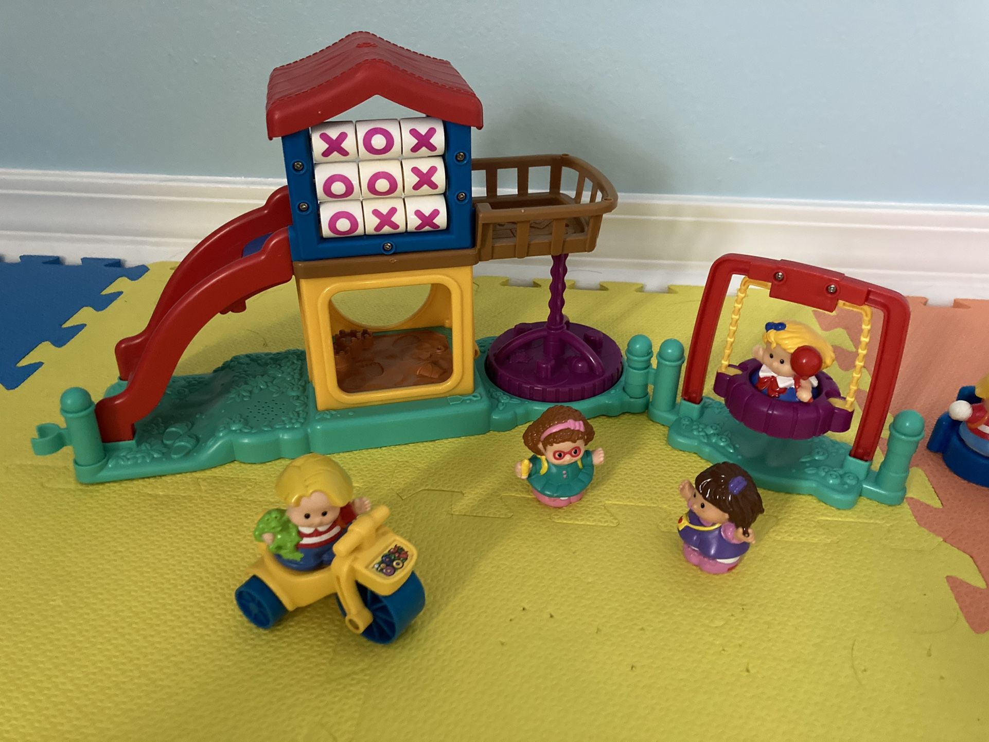 Fisher Price Little People Playground and Service Garage Sets