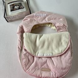 New JJ Cole Collections Pink Sherpa Car Seat Cover