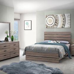 4 PC SET  1 QB+ 1 DR + 1 MR + 1 NS +  NEW IN BOX (MATTRESS AND CHEST SOLD SEPARATELY)
