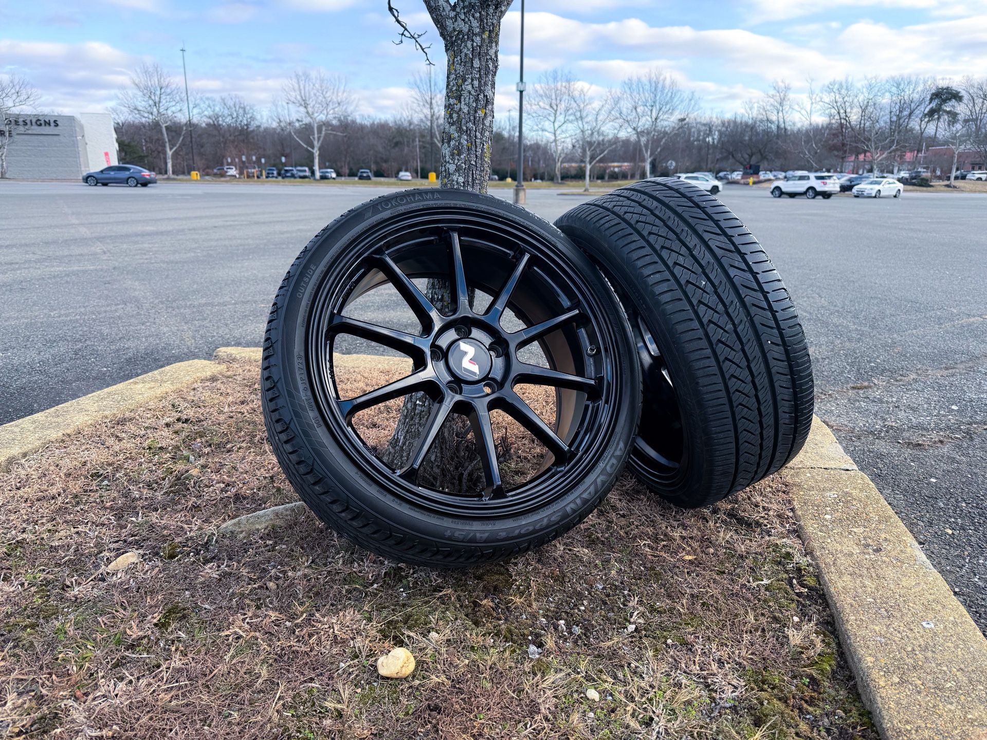 19x8 Enkei Performance PX-10 Wheels w/ Yokohama Advan Sport A/S+ Tires (TPMS Included)