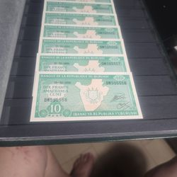 7 Republique Burundy Currency