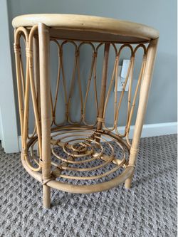 Wicker Side Table