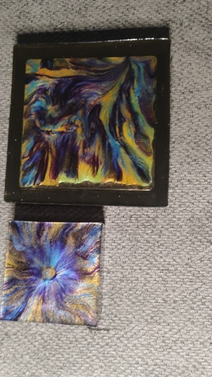 Man Made Ashtray With Rolling Tray.