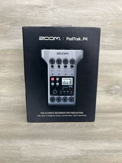 Pawn Central – Zoom PodTrak P4 Podcast Recorder (PO1020117) – 90% Condition