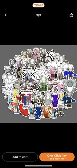 50 KAWS Stickers All Different Designs for Sale in The Bronx, NY - OfferUp