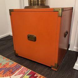 Vintage MCM Campaign Side Table 