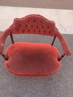 Settee Victorian antique velvet