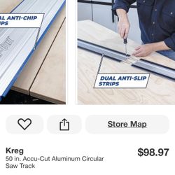 Kreg 50 in. Accu-Cut Aluminum Circular Saw Track