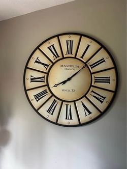 Large Farmhouse Wall Clock