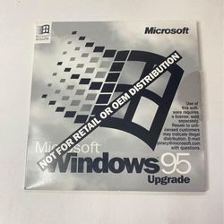 Microsoft Windows 95 Upgrade CD w/ Key Not For Retail Or OEM Distribution