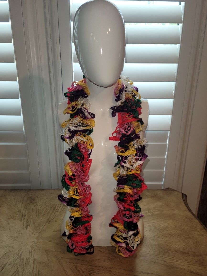 Handmade Ruffled Scarf - New