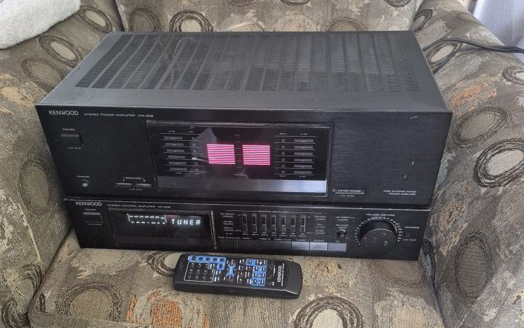 Vtg Kenwood Preamp & Power Amp