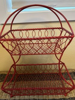 NEW Mikasa 2-Tier Metal Storage Baskets