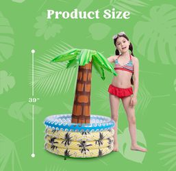 Inflatable Palm Tree Cooler, Beach Theme Party Decor, Party