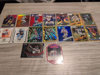 Numbered football cards