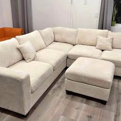 Sectional Sofa With Ottoman 