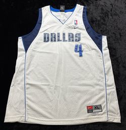 Men XL Vintage Nike Dallas Mavericks Michael Finley White Stitched Home Jersey
