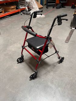 Nova Journey Rollator/Walker Foldable/ Red 4205RD 275lb