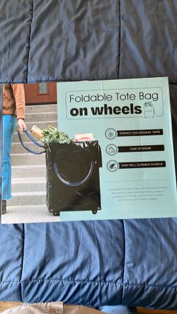 Foldable Tote Bag On Wheels