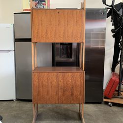 Mid Century Vintage Height Adjustable Cabinet Storage 