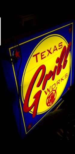 Texas grill sign 72x72