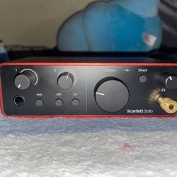 Focusrite Gen 4 x At2020 XLR mic (Negotiable)