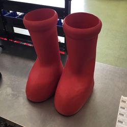 Oversized Red Boots 